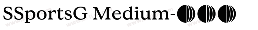 SSportsG Medium字体转换